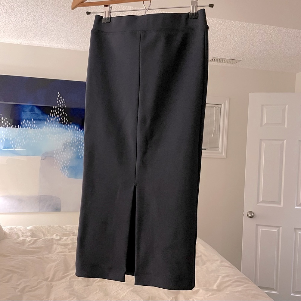 Bardot structured slit pencil skirt